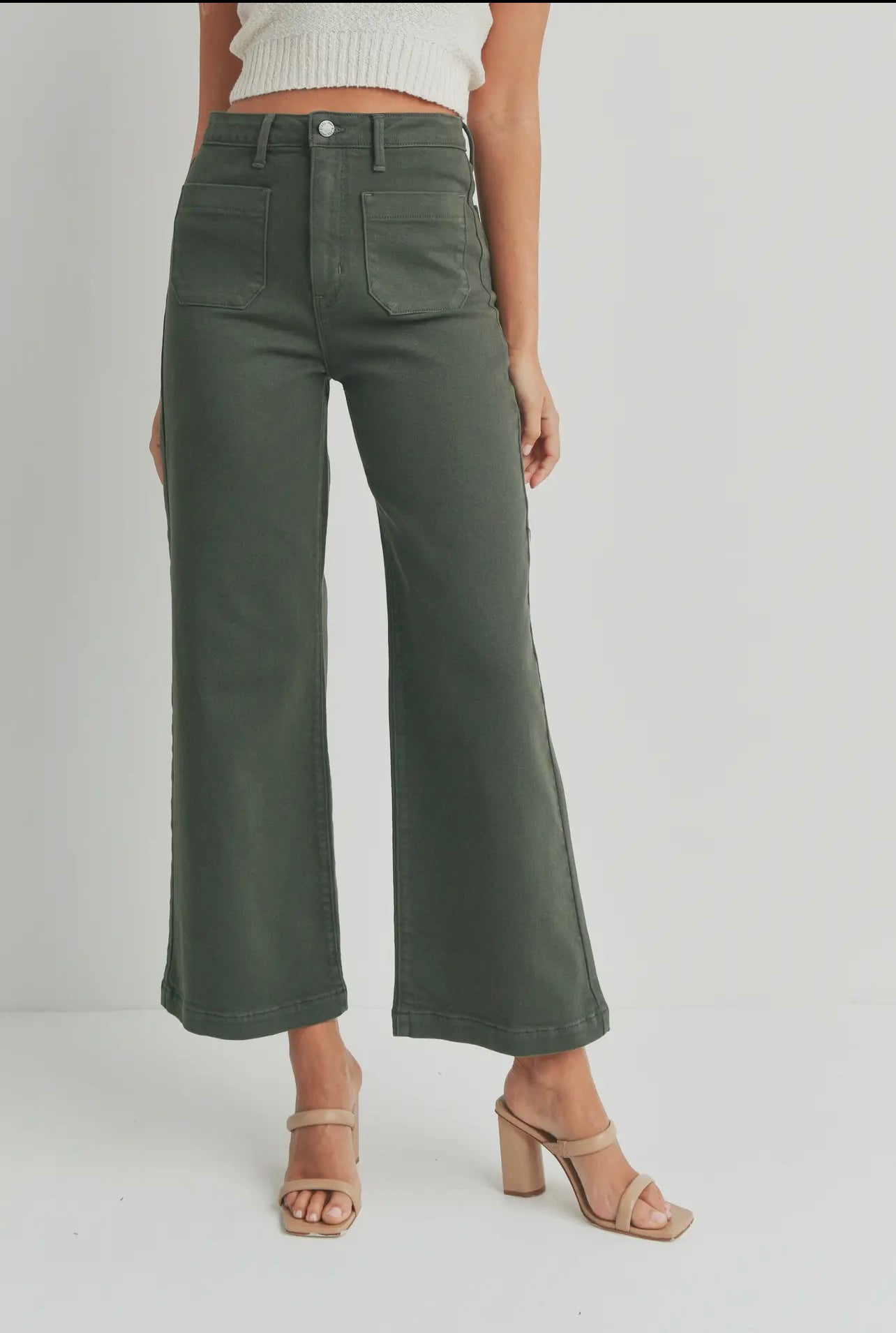 Patch Pocket Wide Leg