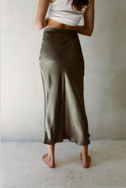 Kimberley Satin Skirt