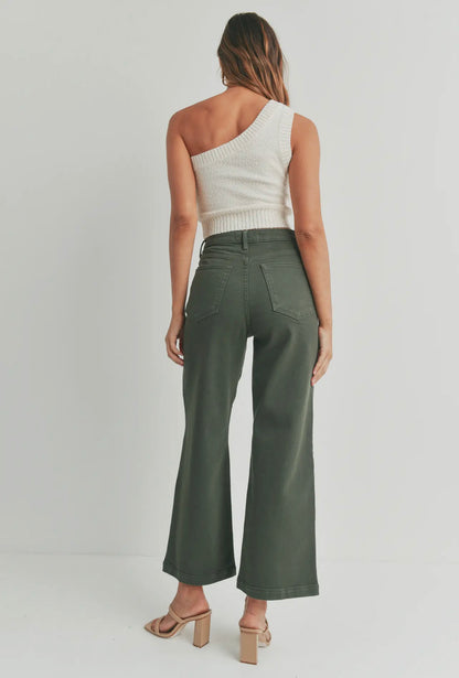 Patch Pocket Wide Leg