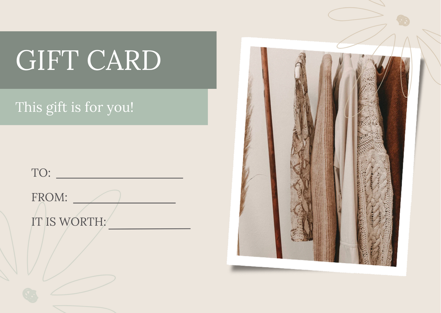 Sustainable Style Co. Gift Card