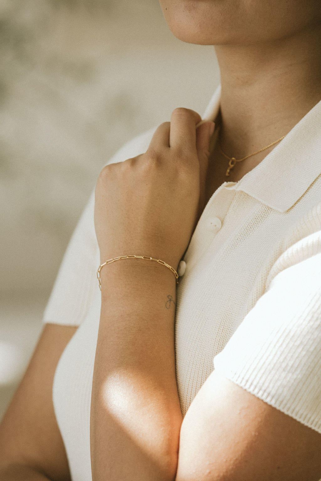 18K Gold Plated Brass Bold Chain Bracelet